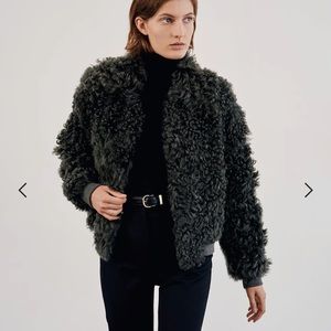 Nili Lotan Tessa Shearling Bomber Jacket